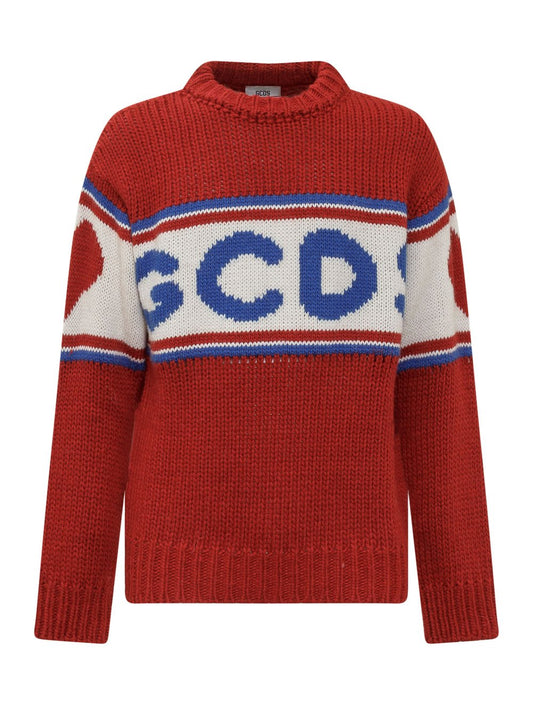 GCDS Men's Cute Tape Logo Sweater